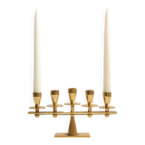 Rare mid-century modern brass candle hold from KARA Denmark 1960s.