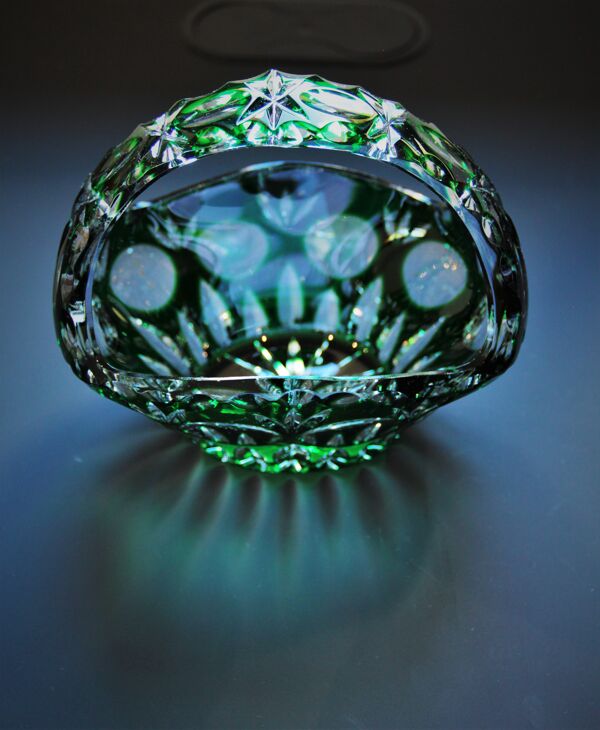 Panier en cristal taillé Baccarat