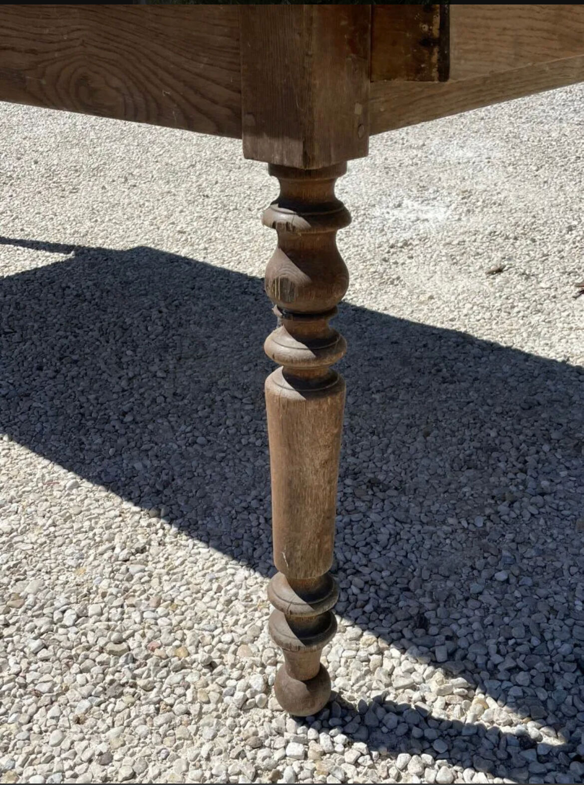 Table de ferme Louis Philippe en chêne massif