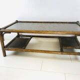 Table en rotin Manou vintage