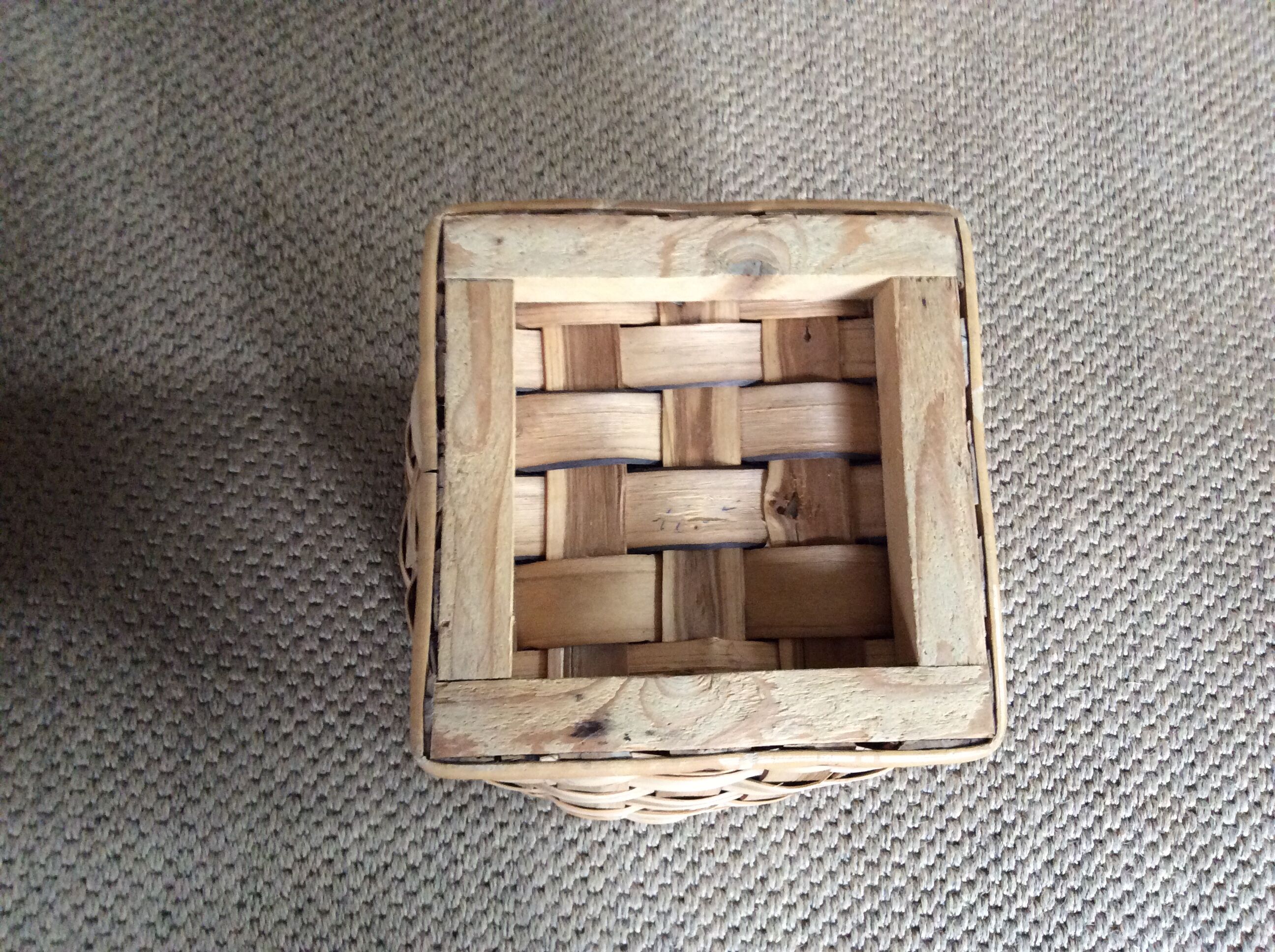 Chestnut basket braided