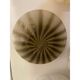 Applique roseaux bruns contemporains en verre de Murano blanc