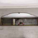 Brass art deco mirror