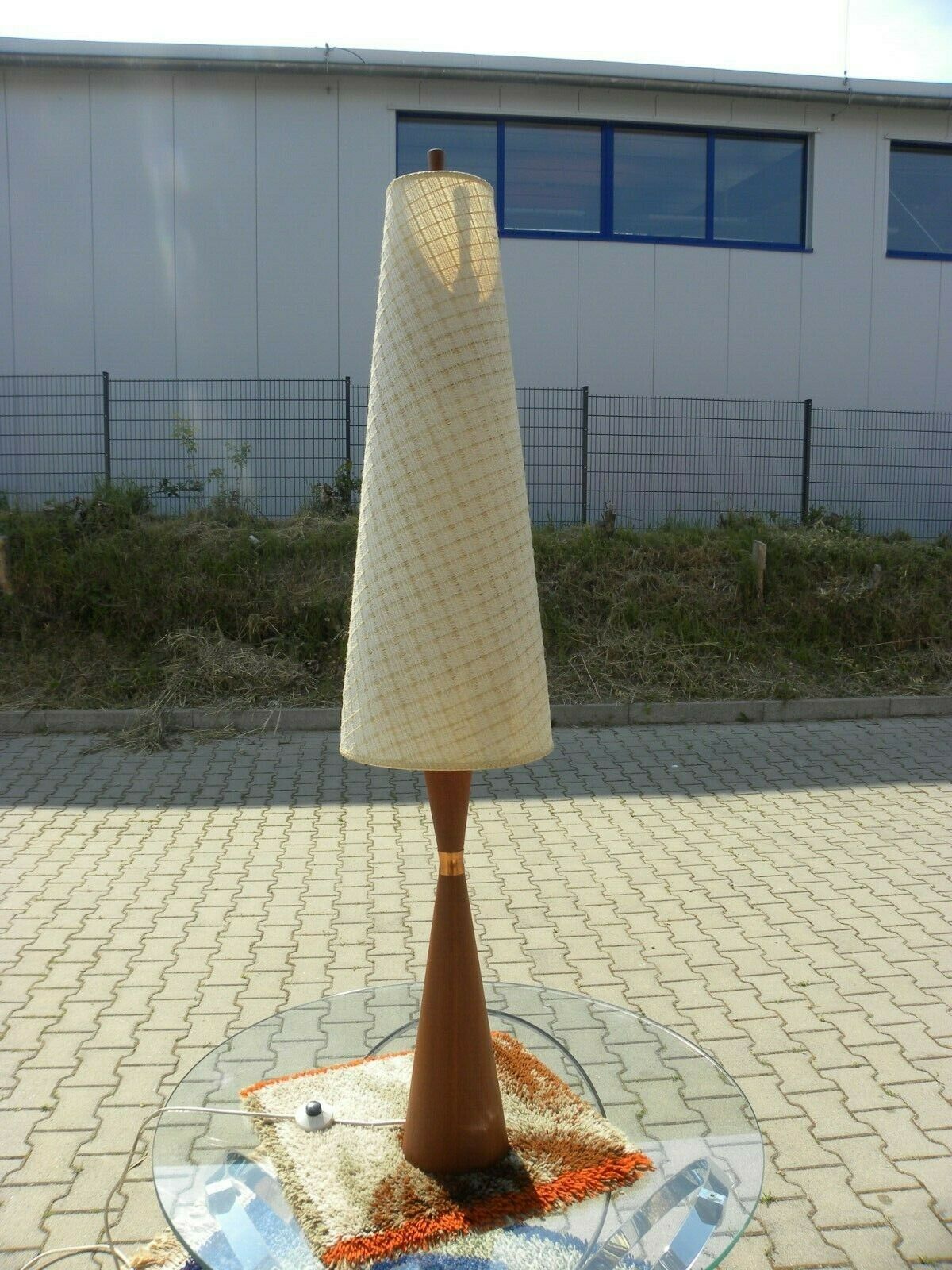Scandinavian teak floor lamp