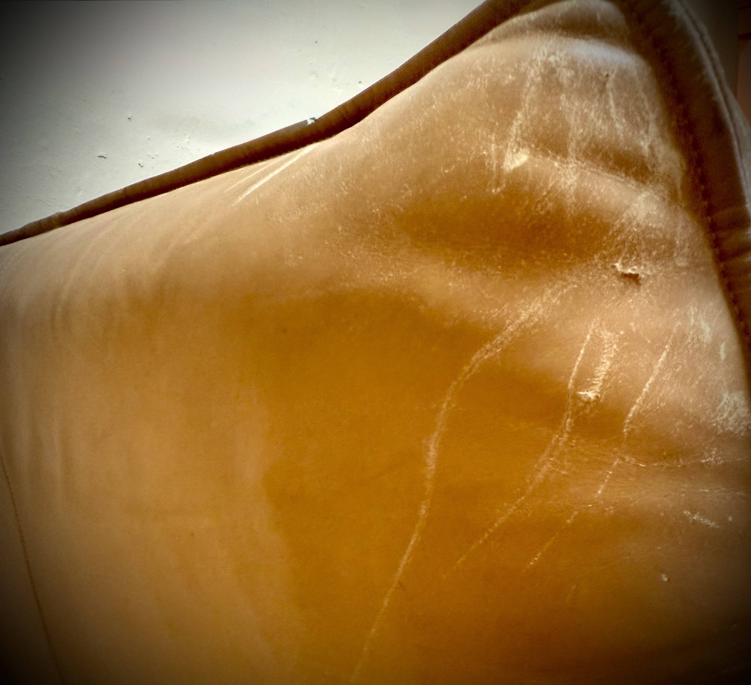 Pair of Gianni Pareschi lounge chairs for Busnelli, vintage leather from the 1970s.