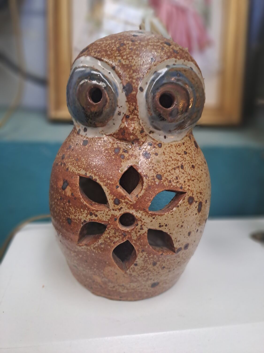 Owl night lamp in sandstone Guy Baudat