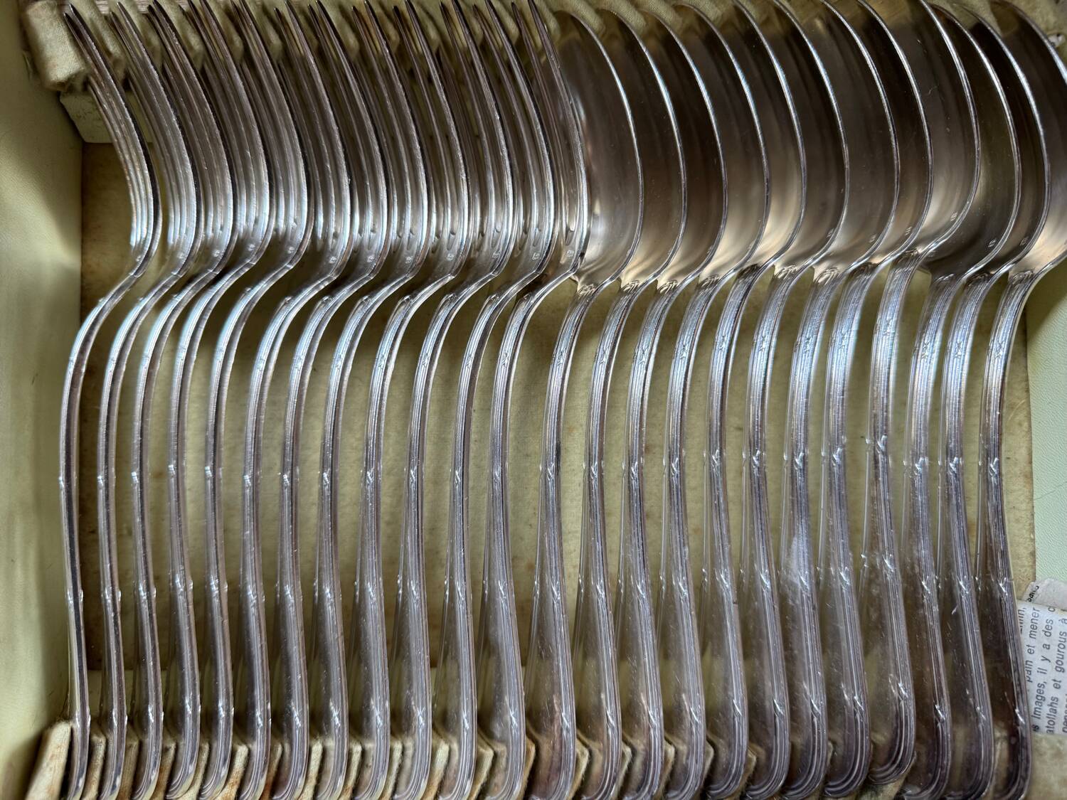 Apollo Goldsmiths - Louis XVI Cutlery Set - Crossed Ribbons - 38 Pieces