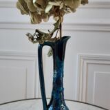 Fat Lava blue ceramic vase 60s