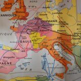 School map post vintage Byzantine Empire