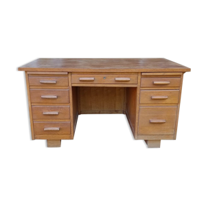 bureau en chêne d'instituteur