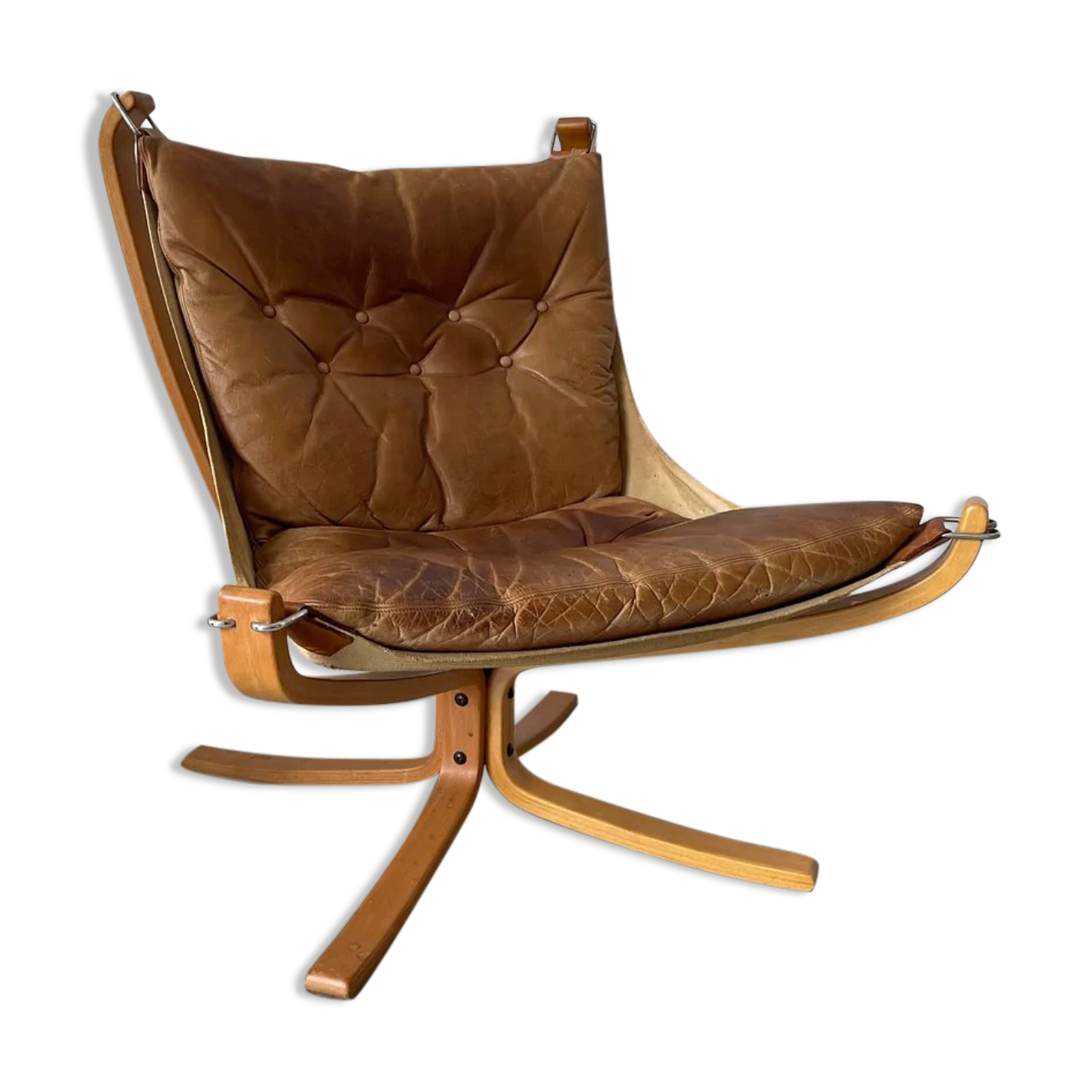 Vintage Falcon chair leather