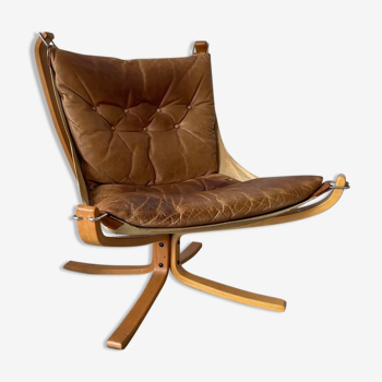 Vintage Falcon chair leather