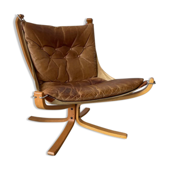 Vintage Falcon chair leather