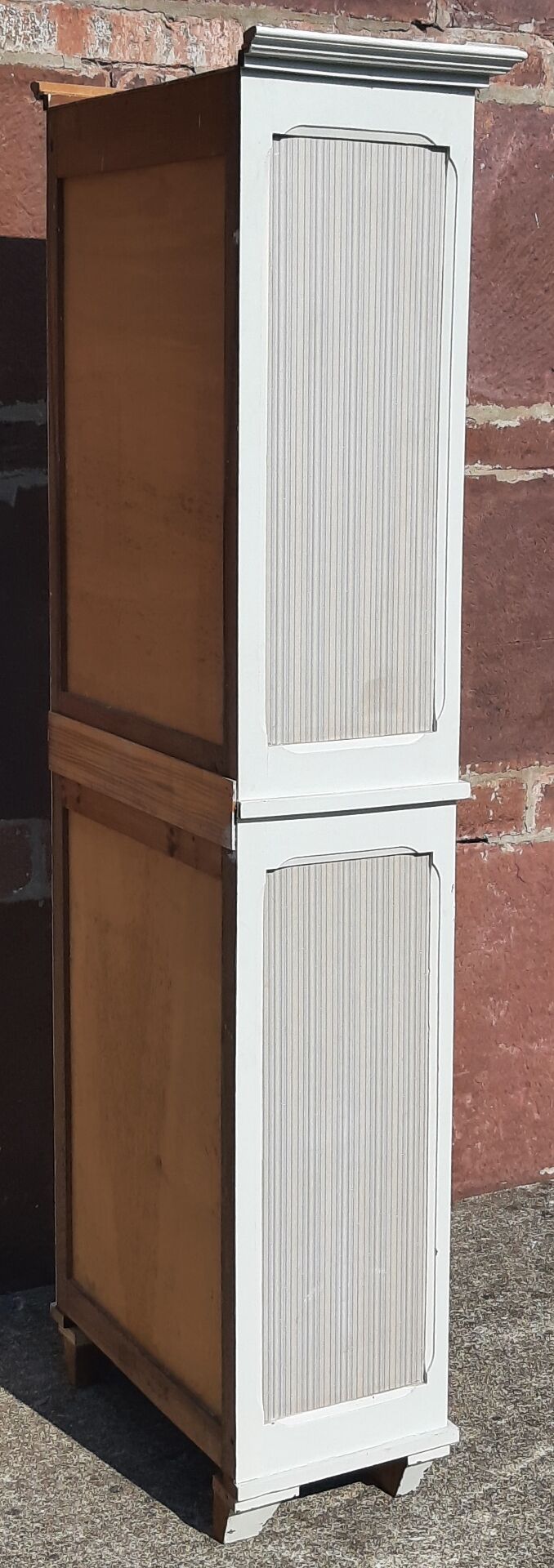 Wooden wardrobe.