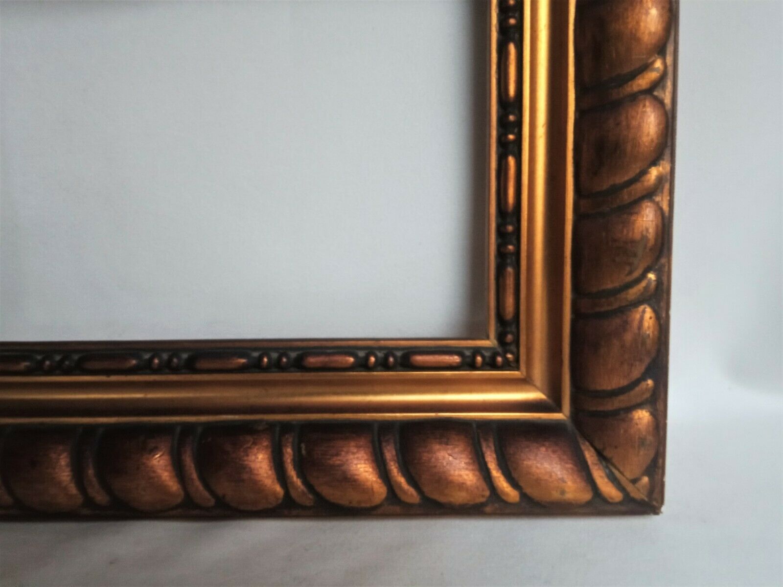 Wooden frame and gilded stucco circa 1900