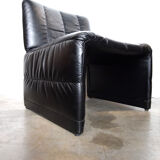 Fauteuil skaï vintage 1970