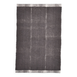 6x9 Dark Brown Handmade Wool Vintage Rug, 196x293Cm