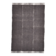 6x9 Dark Brown Handmade Wool Vintage Rug, 196x293Cm