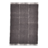 6x9 Dark Brown Handmade Wool Vintage Rug, 196x293Cm