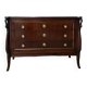 Empire style chest of drawers with gooseneck