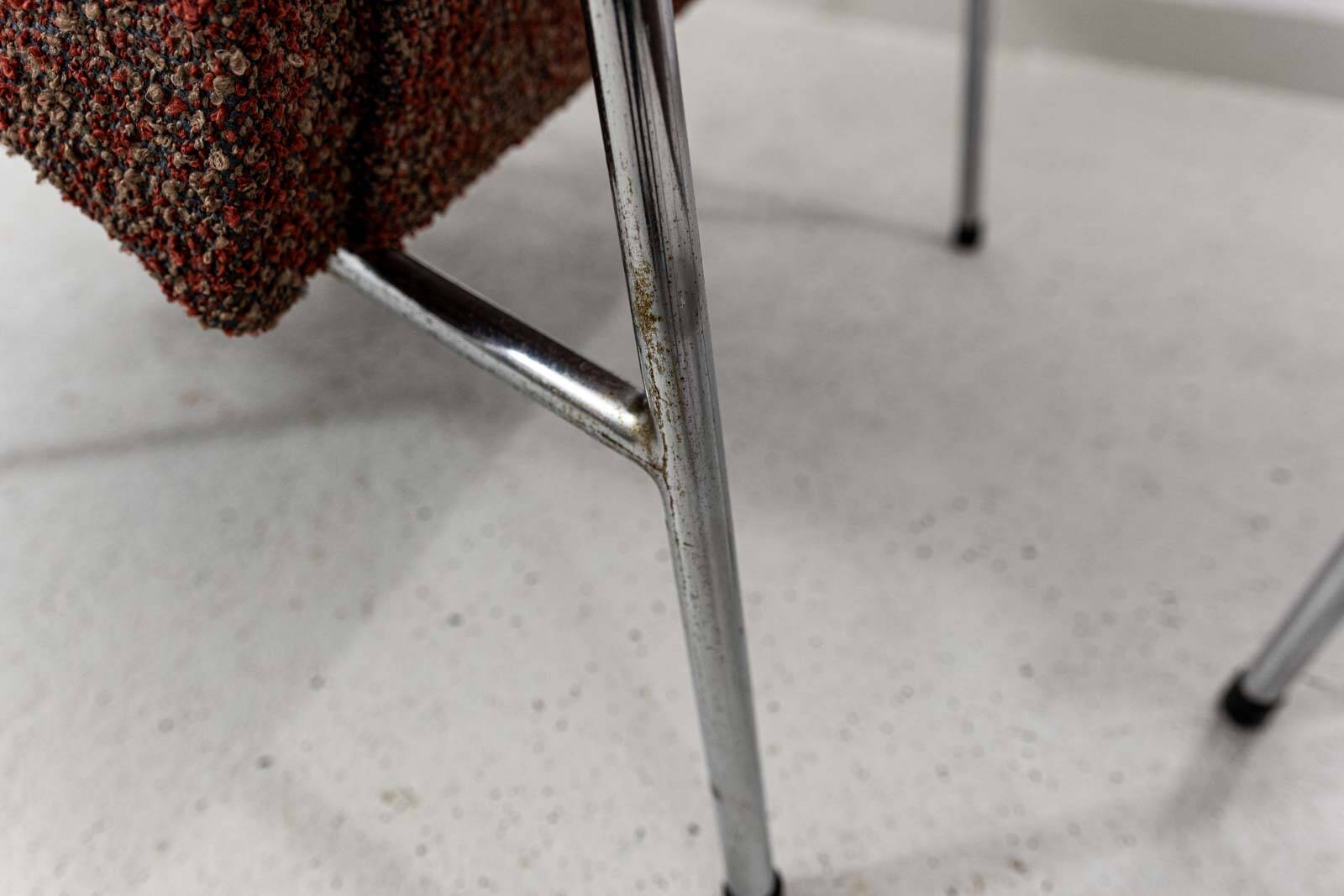 Chaises en métal vintage “Bat” Pologne, années 1960, ensemble de 2