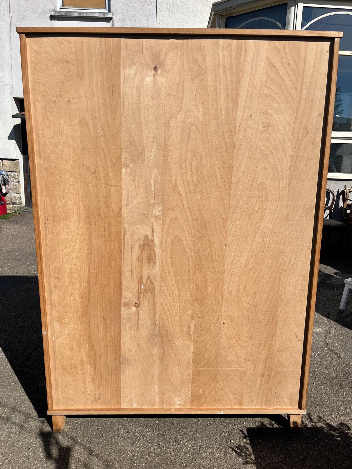 Vintage wardrobe with shelves from the 1960s.