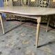 Louis XVI style dining table solid oak with 2 extensions
