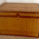 Trunk in wood, bamboo, caning Wicker woven circa 1960