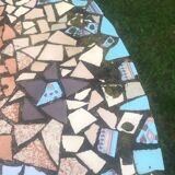 Concrete garden table