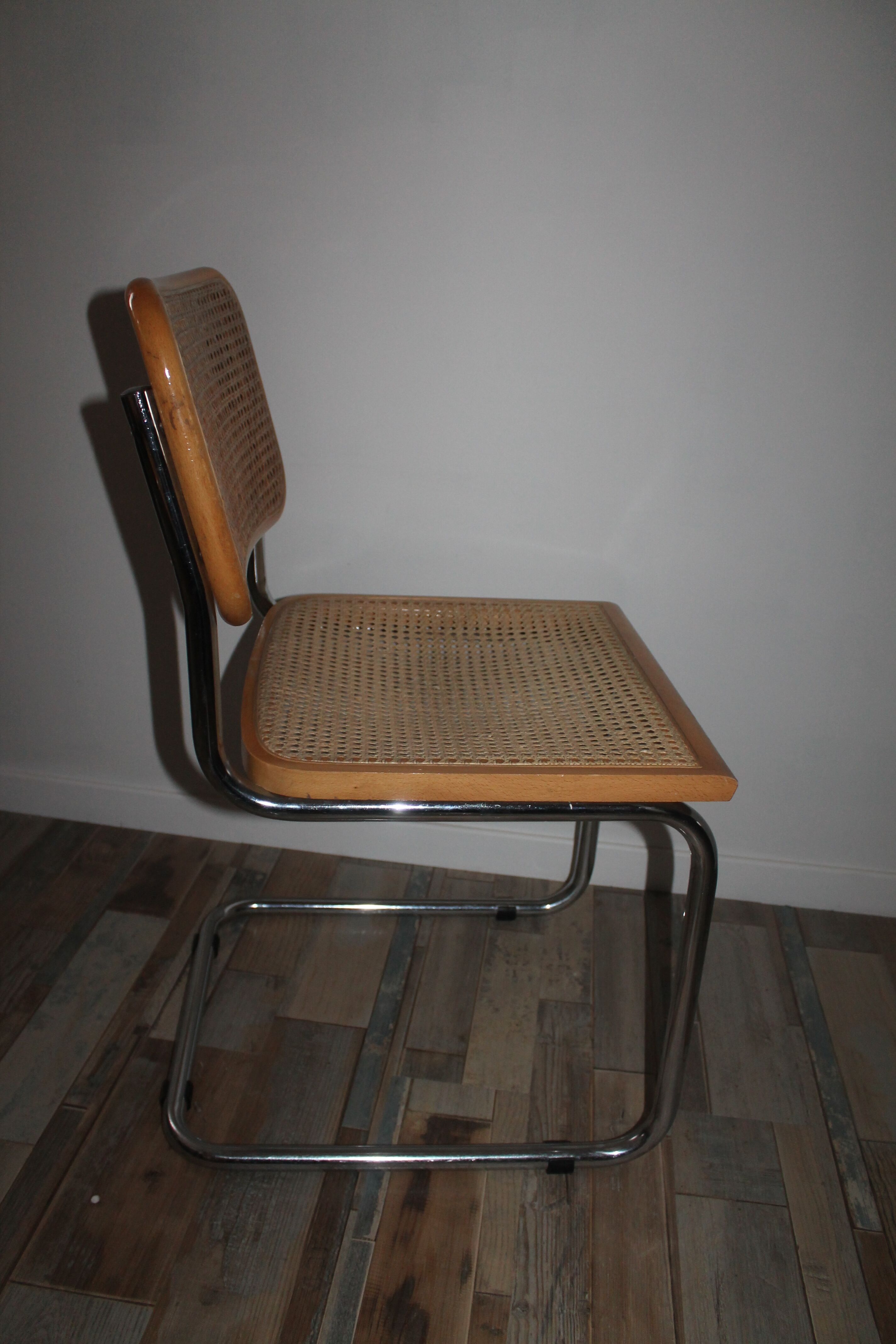 Lot 4 chaises Marcel Breuer Cesca B32