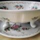 Fruit drainer and its porcelain dish by Pillivuyt.
