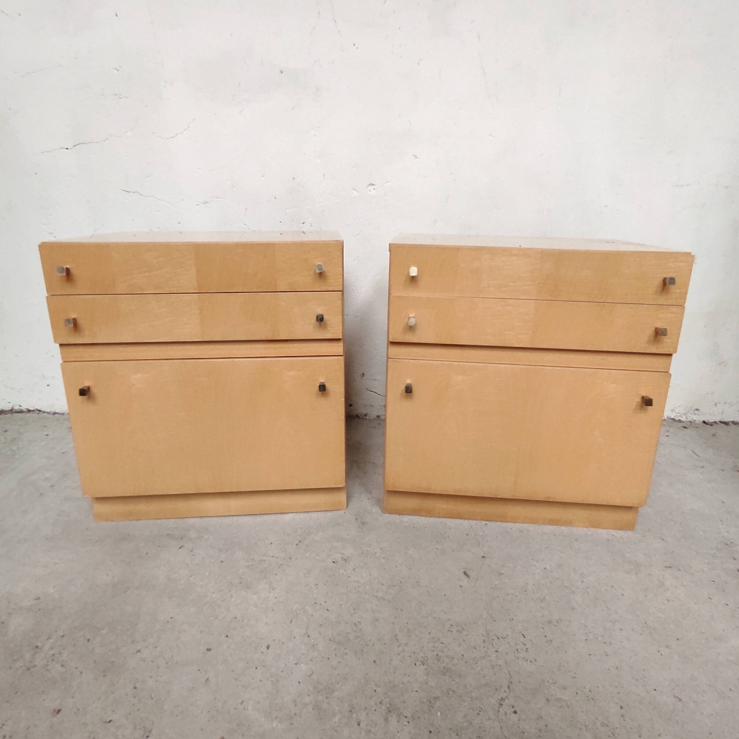 Pair of blond furniture, 1960