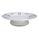 Assiette montée en faïence terre de fer
