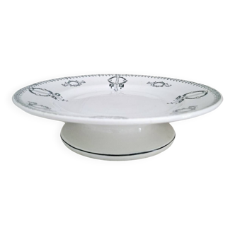 Plate mounted in earthenware earthenware