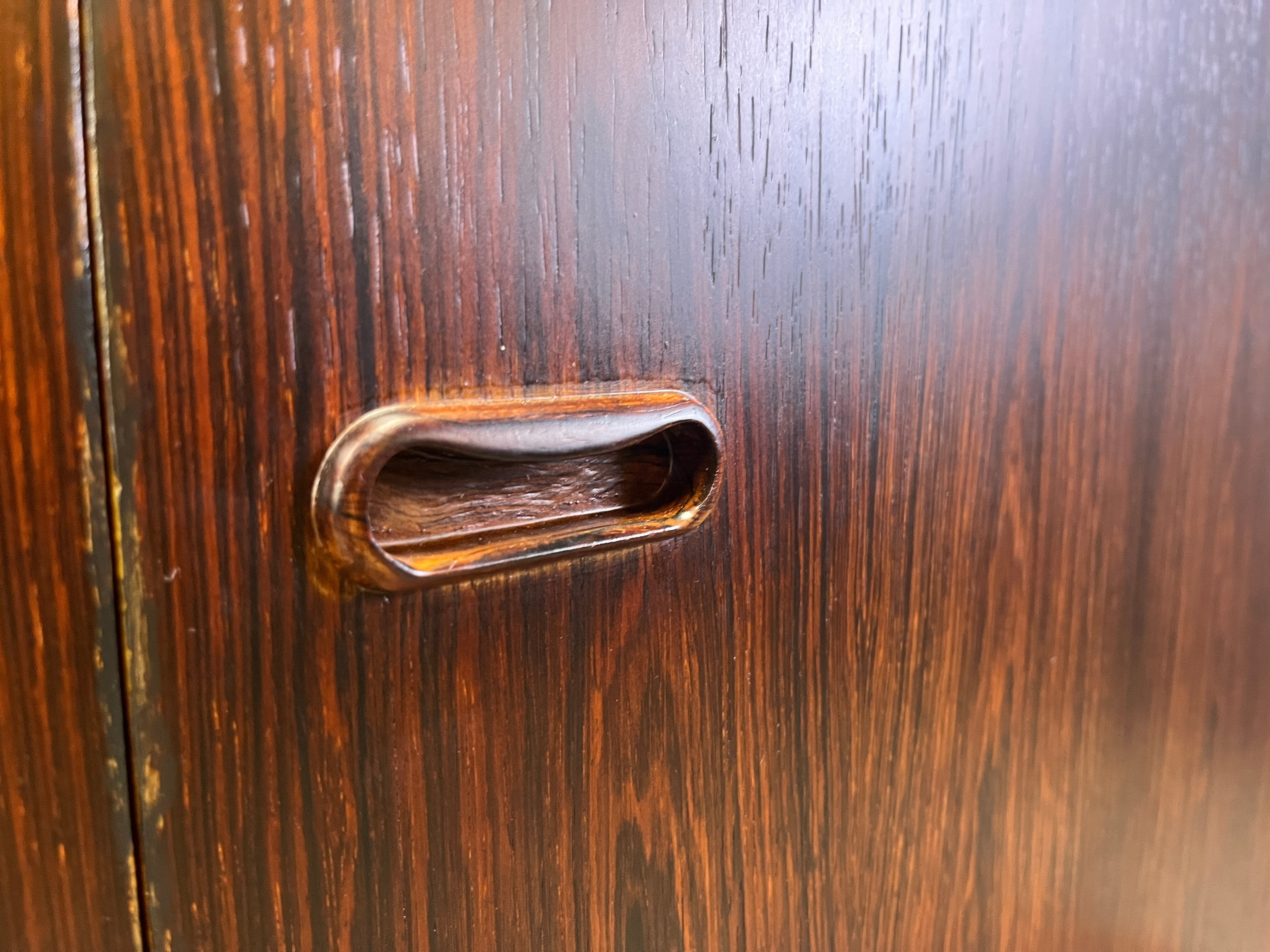 Oswald Vermaercke Paola rosewood highboard for V-Form Belgium 1959