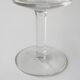 6 old champagne glasses vintage model glass square feet design