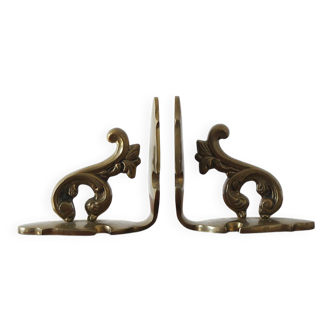 Mid-Century Brass Bookends, 1960s, Set of 2