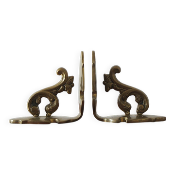 Mid-Century Brass Bookends, 1960s, Set of 2