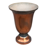Lampe tulipe art déco en métal cuivré 42,5cm des années 30