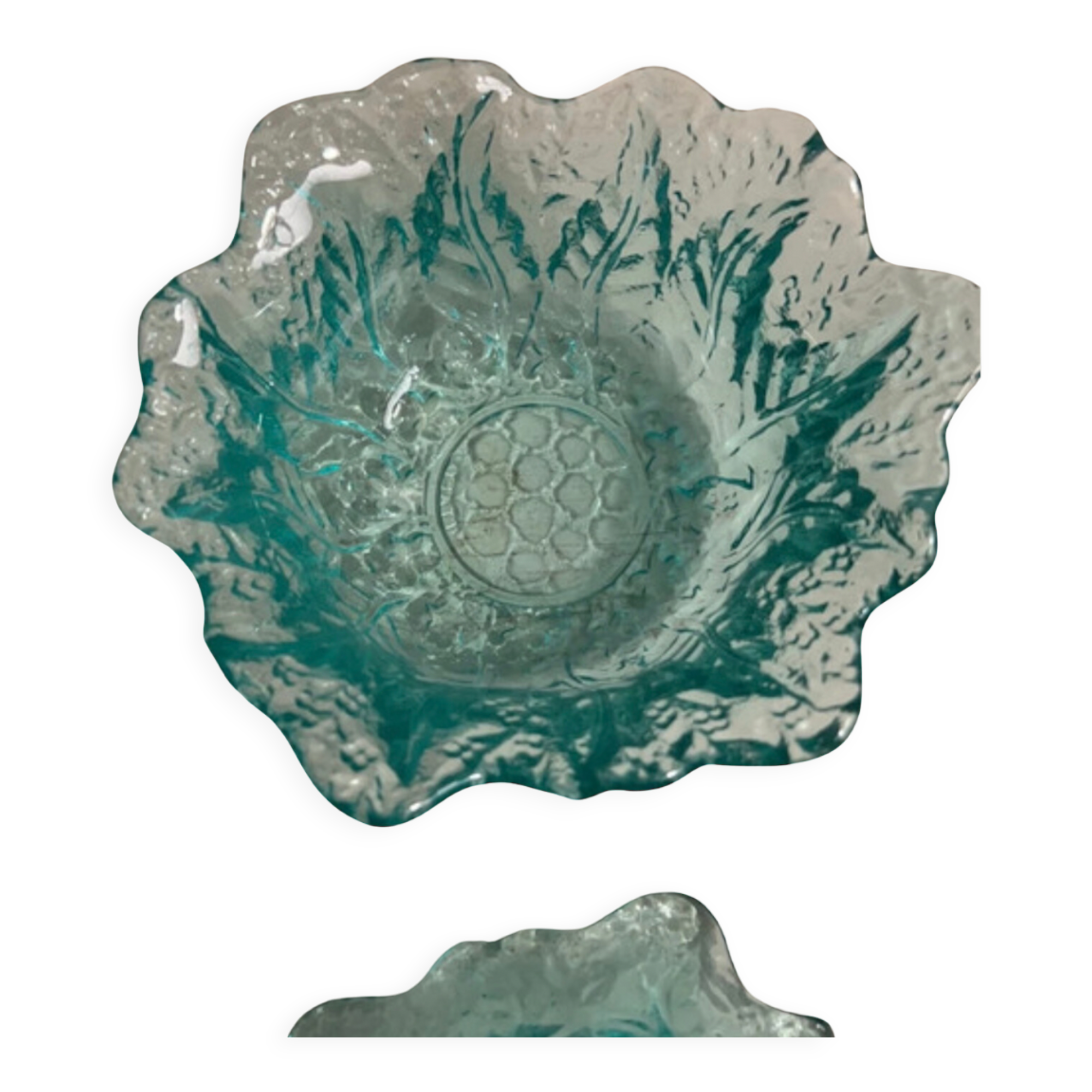 Coupelles en verre gravé
