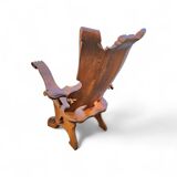 Oirschot oak chair / Heer Stoel / Gentleman Chair / Claw chair / 1960s