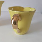 Set of three Salins Clair de Lune Panama vintage jugs.