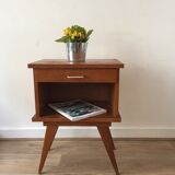 Vintage compass feet nightstand