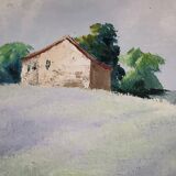 Provençal watercolor signed