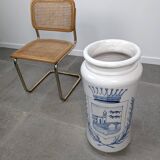 Antique Talavera Ceramic Umbrella and Walking Stick Stand with Bilbao Coat