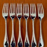 Christofle perles ,6 fourchettes de table 20,5 cm très bon état