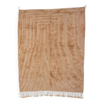 Tapis marocain en laine naturel fait main 250cmx150cm