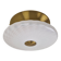 Large Mid-Century Italian Murano Swirl Glass Flush Mount, 1970s