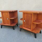 Pair of art deco bedside tables