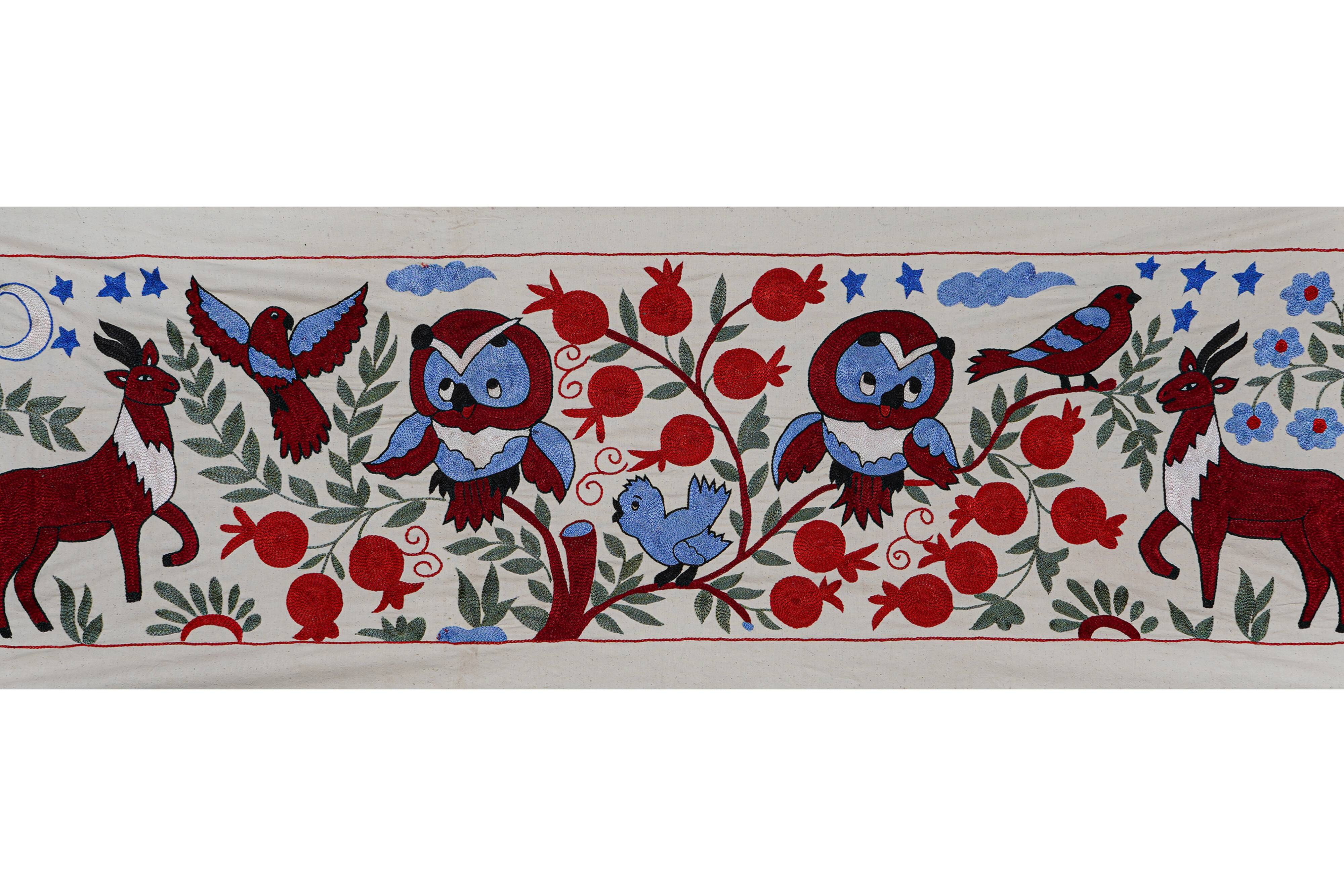 Hand-knotted rug, vintage Turkish rug 50x144 cm